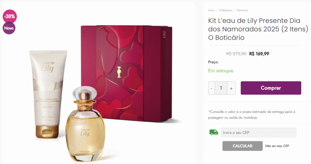 Promoção Dia dos Namorados: Kit L’eau de Lily na Saldão dos Perfumes 1 Promoção Dia dos Namorados: Kit L’eau de Lily na Saldão dos Perfumes